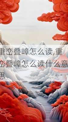 重峦叠嶂怎么读,重峦叠嶂怎么读什么意思