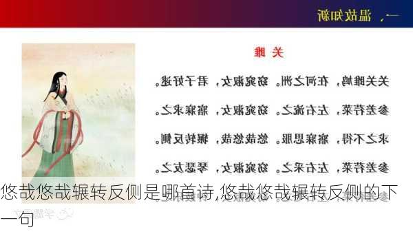 悠哉悠哉辗转反侧是哪首诗,悠哉悠哉辗转反侧的下一句