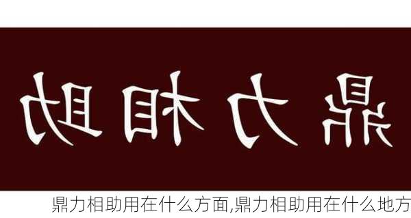 鼎力相助用在什么方面,鼎力相助用在什么地方