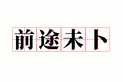 前途未卜的拼音,前途未卜的拼音怎么写