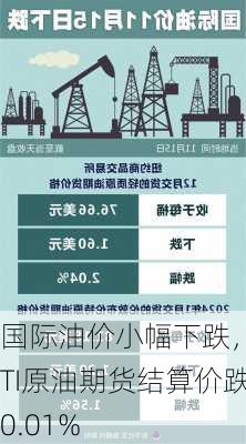 国际油价小幅下跌，WTI原油期货结算价跌0.01%