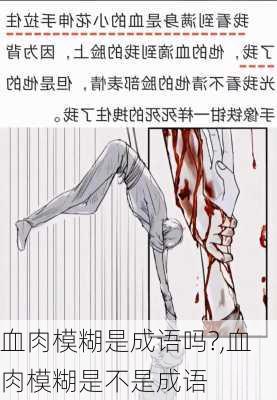 血肉模糊是成语吗?,血肉模糊是不是成语