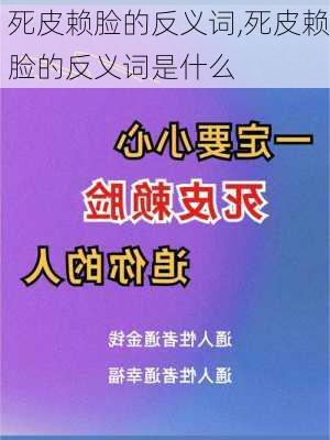 死皮赖脸的反义词,死皮赖脸的反义词是什么