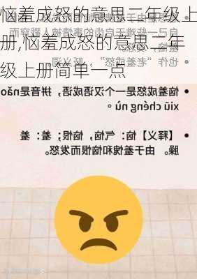 恼羞成怒的意思二年级上册,恼羞成怒的意思二年级上册简单一点