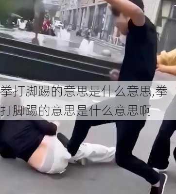 拳打脚踢的意思是什么意思,拳打脚踢的意思是什么意思啊