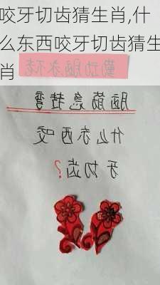 咬牙切齿猜生肖,什么东西咬牙切齿猜生肖