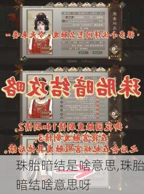 珠胎暗结是啥意思,珠胎暗结啥意思呀